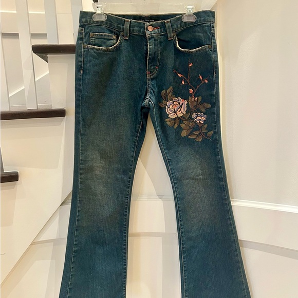 Calvin Klein Low-Rise Flare Jeans - Picture 1 of 7